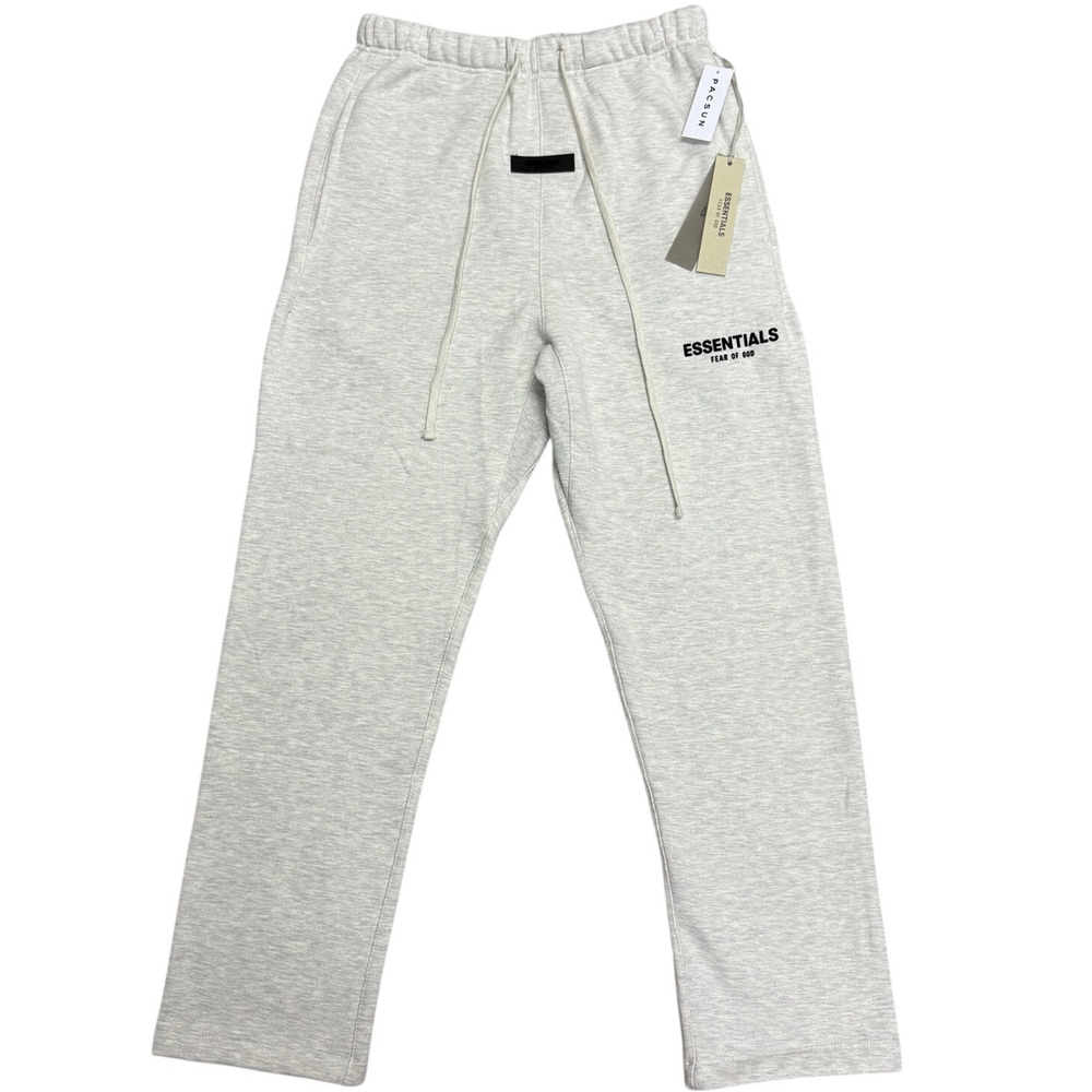 Size M Fear of God Essentials Relaxed Sweatpants Light Oatmeal 100% Authentic